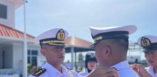 Danlanal Ranai Pimpin Sertijab Dankal Palau Bungaran I.4 – 23 dan Dankal Panda I.4 – 24