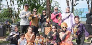 Peringati Hari Kartini, BP Batam Gelar Senam Pound Fit di Taman Kolam Sekupang