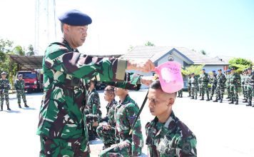 Komandan Lanal Ranai Menutup Masa Orientasi Prajurit Remaja