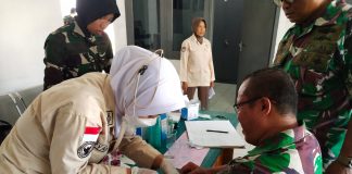 Prajurit dan PNS Lanal Ranai Laksanakan Urikkes Berkala Tahun Anggaran 2024