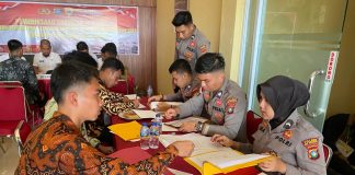 73 Orang Casis Bintara Polri Ikuti Pemeriksaan Administrasi di Polres Anambas