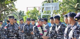 Pangkoarmada I Kunker ke Markas Komando Lanal Ranai