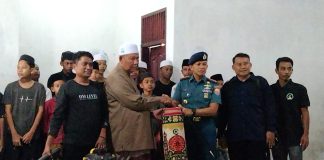 Dayah Darul Ma’rifah Banda Baro Dapat Bantuan Dari Lanal Lhokseumawe