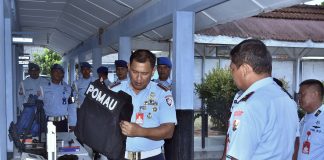 Perkuat Disiplin dan Profesionalisme, Pomau Koopsud I Gelar Bindalwas di Lanud RSA Natuna