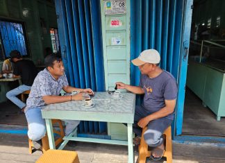 Antisipasi Aksi Unras Dihari Buruh, Unit Intelkam Polsek Siantan Lakukan Koordinasi dengan Ketua Buruh TKBM Tarempa