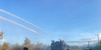 Polres Natuna Kerahkan Watercanon Bantu Tangani Kebakaran Lahan