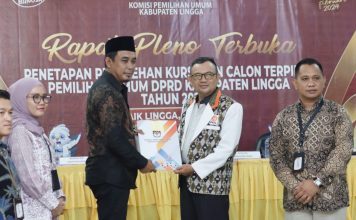 Sah, KPUD Lingga Tetapkan Perolehan Kursi dan Caleg Terpilih DPRD Lingga