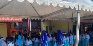 Polsek Siantan Terima Kunjungan Siswa TK Pembina Tarempa