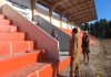 Bupati Natuna Tinjau Progres Pembangunan Tribun Mini Lapangan Sri Serindit Ranai