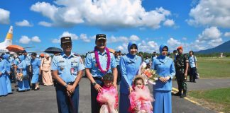 Lanud RSA Natuna Sambut Hangat Kunjungan Kasau dan Ketua Umum PIA AG