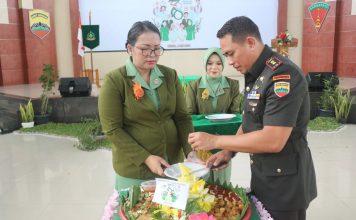 Batalyon Komposit 1/Gardapati Menggelar Syukuran HUT Ke – 78 Persit Kartika Chandra Kirana tahun 2024