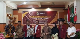 Pelantikan PC IMM Kota Baubau, Kolaboratif Kepemimpinan Profesional Demi Masifikasi Gerakan IMM di Kota Baubau