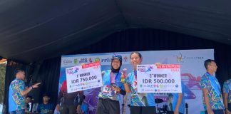 Srikandi Basarnas Natuna Raih Juara 1 Katagori 1O K Lomba Geopark Marathon 2024
