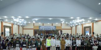 Pj Gubsu Bersama Bupati Asahan Lepas Jama’ah Calon Haji Kloter I