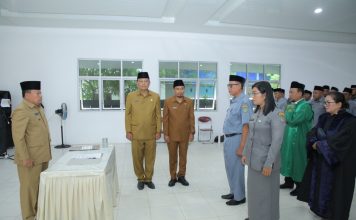 Asisten Administrasi Umum Asahan Lantik 43 Kepala UPTD