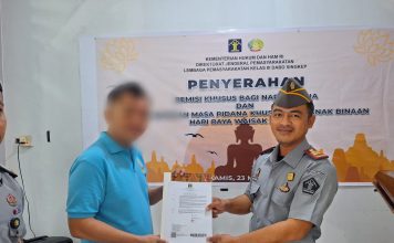 Lapas Kelas III Dabo Singkep Beri Remisi Khusus Perayaan Waisak