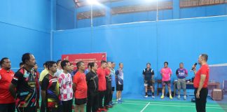 Kapolres Kepulauan Anambas Buka Turnamen Badminton Kapolda Cup 2024 di Polres Anambas