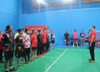 Kapolres Kepulauan Anambas Buka Turnamen Badminton Kapolda Cup 2024 di Polres Anambas