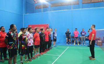 Kapolres Kepulauan Anambas Buka Turnamen Badminton Kapolda Cup 2024 di Polres Anambas