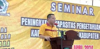 Buka Acara Seminar, Ini Pesan Indra Gunawan Kepada Kader Untuk Pilkada Siak Mendatang