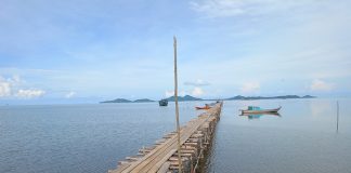 Jembatan Penyeberangan di Seminte Kelurahan Sedanau Butuh Perbaikan