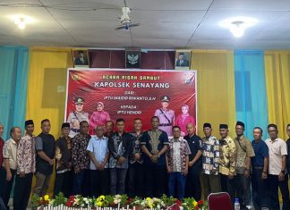 Pisah Sambut Kapolsek Senayang dari Iptu Maidir Riwanto S.H Kepada Iptu Hendri