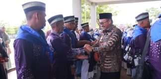 25 JCH Payakumbuh Dilepas Pj Wali Kota Suprayitno Menuju Embarkasi Padang