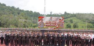 Semangat Pancasila, Polres Lingga Laksnakan Upacara Peringatan Hari Lahir Pancasila Tahun 2024