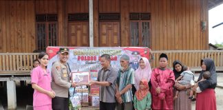 Sambut Hari Bhayangkara ke 78 Polres Lingga Salurkan Tali Asih