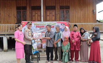 Sambut Hari Bhayangkara ke 78 Polres Lingga Salurkan Tali Asih