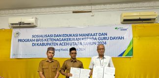 Upaya BP Jamsostek melindungi Guru Dayah di Aceh Utara melalui program BPJS Ketenagakerjaan