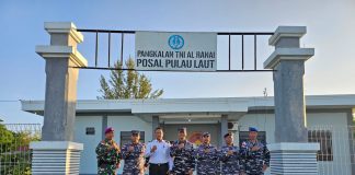Danlanal Ranai Kunjungan Kerja ke Posal Pulau Laut