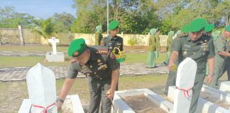 Dandim 0318 Natuna Pimpin Ziarah Nasional Dalam Rangka HUT Kodam I Bukit Barisan ke – 74
