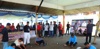 Polres Natuna Meriahkan Hari Bhayangkara ke-78 dengan Pertandingan Gasing Tradisional