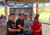 Kapolres Natuna Serahkan Hadiah Tanding Gasing Kapolda Kepri Cup