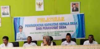Pemerintah Desa Kecamatan Bakung Serumpun Menggelar Pelatihan Kapasitas Aparatur Desa