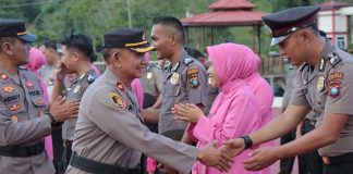 Polres Lingga Gelar Upacara Kenaikan Pangkat Periode 1 Juli 2024