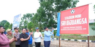 Resmikan Stadion Mini Sri Bijuangsa, Alfedri; Semoga Menjadi Pemersatu Masyarakat dan Melanjutkan Pembangunan