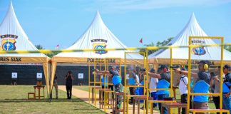 Meriahkan HUT Bhayangkara ke-78, Polres Siak Gelar Lomba Tembak