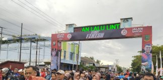Membeludak, Ribuan Masyarakat Ikuti Jalan Santai Polres Natuna