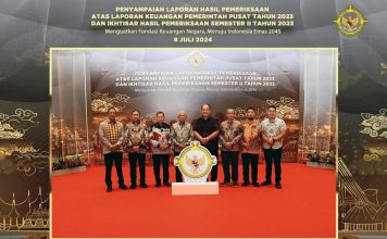 Bupati Asahan Hadiri Penyampaian LHP LKPP Dan IHPS II Tahun 2023