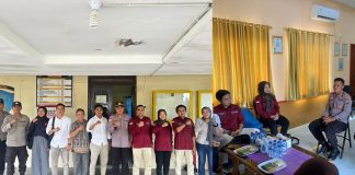 Panwascam 3 Kecamatan Kunjungi Mako Polsek Dabo Singkep