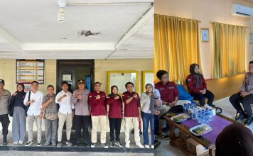 Panwascam 3 Kecamatan Kunjungi Mako Polsek Dabo Singkep