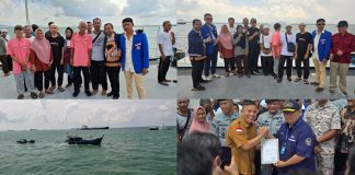 Bersama Bakamla, Ketua HNSI Lingga Jemput 13 Nelayan Kepri di Perbatasan Malaysia