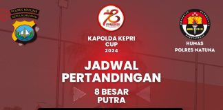 Ayo Saksikan di Polres Natuna, 8 Besar Tournament Voli Kapolda Kepri Cup