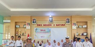 Polres Natuna Lakukan Pembekalan MPLS di SMKN 2 Bunguran Timur
