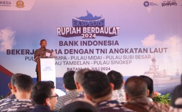 Sekdaprov Kepri Hadiri Pelepasan Tim Kas Keliling Ekpedisi Rupiah Berdaulat ke Wilayah 3T