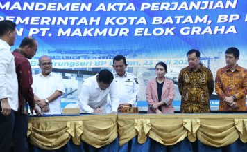 Gubernur Ansar Saksikan Penandatanganan Amandemen Akta Pengembangan Rempang Eco-City Batam
