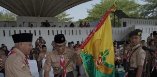 Ketua Kwartir Daerah Gerakan Pramuka Sumut Tutup Kirab Tangkal Napza Kwartir Daerah Gerakan Pramuka Sumut