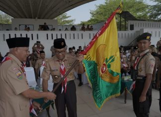 Ketua Kwartir Daerah Gerakan Pramuka Sumut Tutup Kirab Tangkal Napza Kwartir Daerah Gerakan Pramuka Sumut